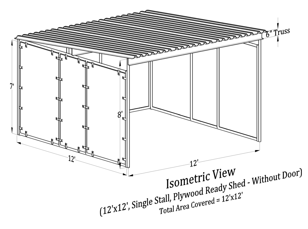 Plywood Ready Shelters – FOX EQUINE BARNS